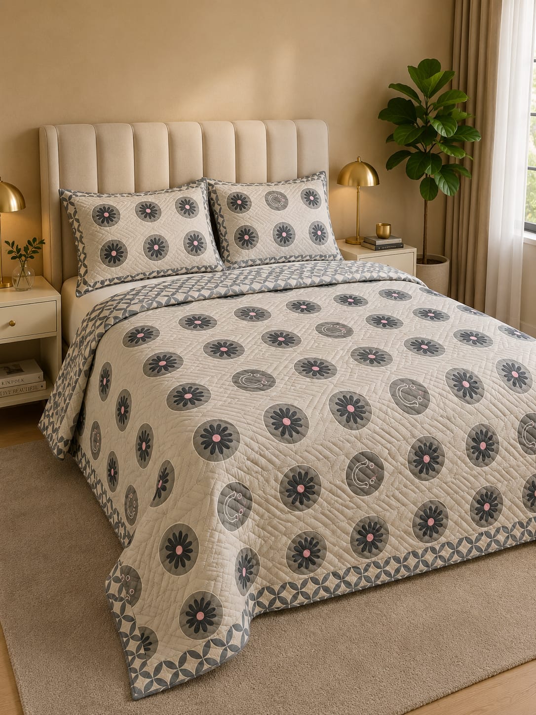 Round - ROCKSTAR CONTRAST BEDCOVER SET 👑