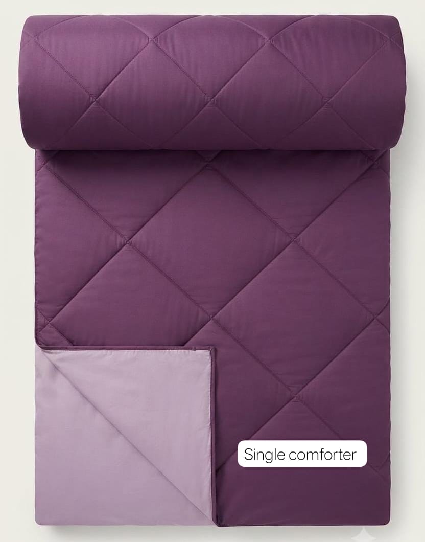 Mehroon - VIBRANT Microfiber solid quilts cum comforters