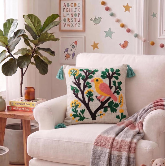 bird-on-branch-embroidered-cushion-cover-kids