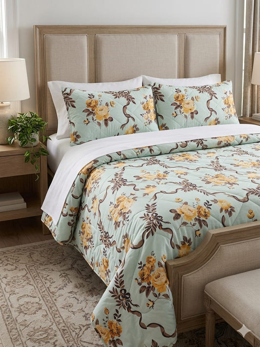 sage-green-vintage-rose-ribbon-quilted-bedsheet-set