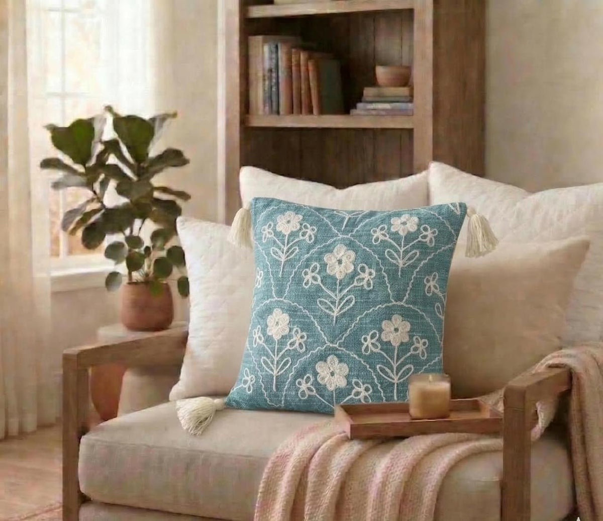 teal-scalloped-floral-embroidered-cushion-cover